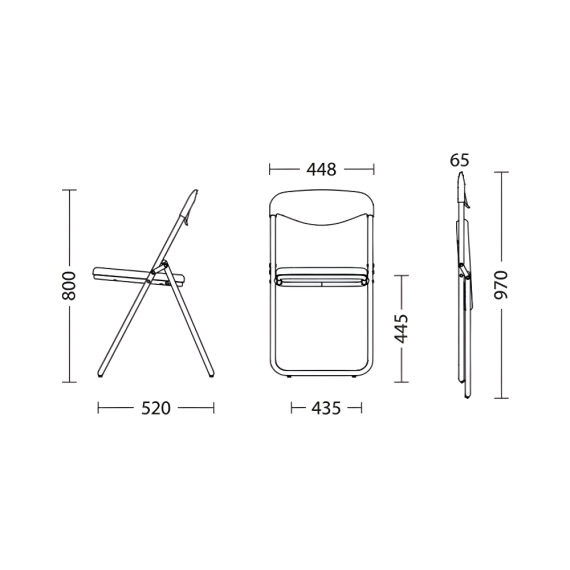 SCAUN JACK V-4 METAL/PIELE ECOLOGICĂ NEGRU