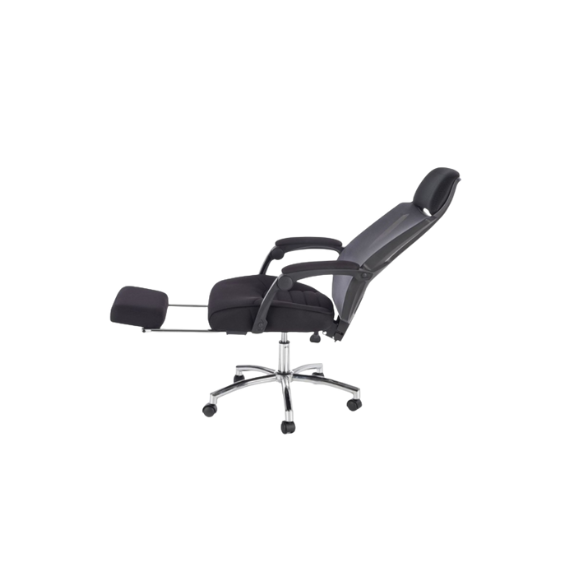 FOTOLIU FREEMAN CU SUPORT PENTRU PICIOARE (NEAGRA/GRI)