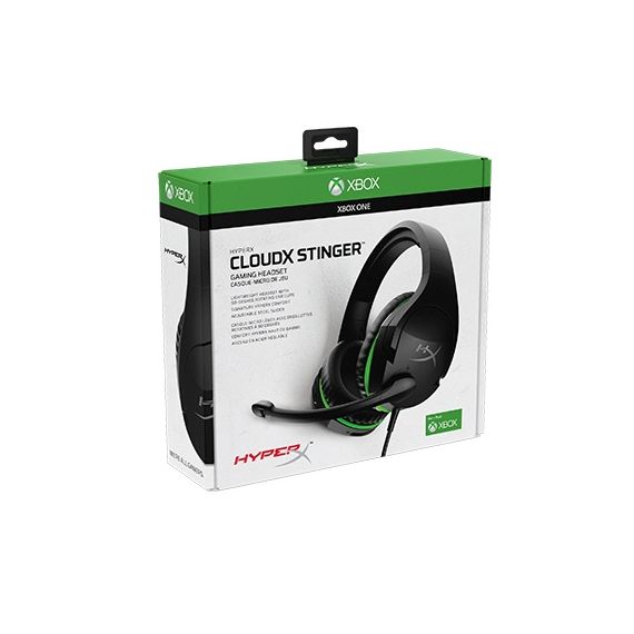 CASTI GAMING HYPERX CLOUDX STINGER, BLACK/GREEN, [HX-HSCSX-BK/WW]