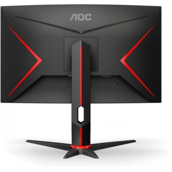 23.8" GAMING MONITOR AOC  C24G2U/BK / 1MS / CURVED / 165HZ / BLACK/RED