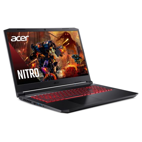LAPTOP GAMING 17.3" ACER NITRO AN517-54 (NH.QF6EU.005) / INTEL CORE I5 / 8GB / 512GB SSD+HDD KIT / RTX3050TI / SHALE BLAC