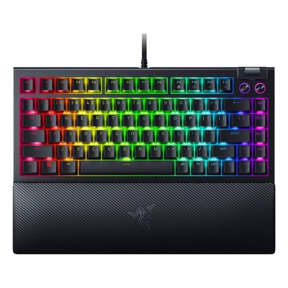 RAZER KEYBOARD MECHANICAL BLACKWIDOW V4 75%, BLACK EDITION US LAYOUT