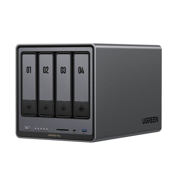 UGREEN NETWORK ATTACHED STORAGE DXP4800 PLUS 4-BAY (DISKLESS) EU, BLACK