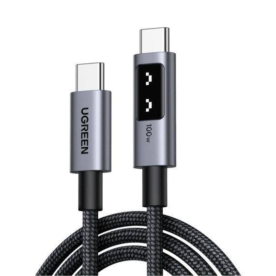 UGREEN CABLE UNO SERIES TYPE-C TO TYPE-C FAST CHARGING 5A/100W, 1M, BLACK | L509