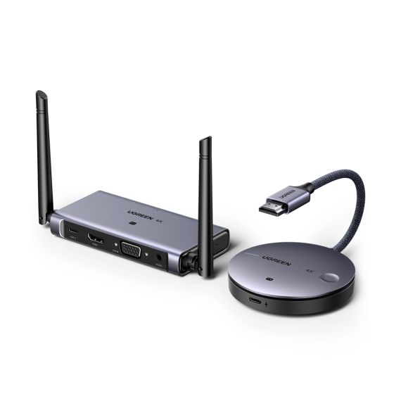 UGREEN WIRELESS HDMI TRANSMITTER AND RECEIVER 50M (4K@30HZ) | CM586, GRAY