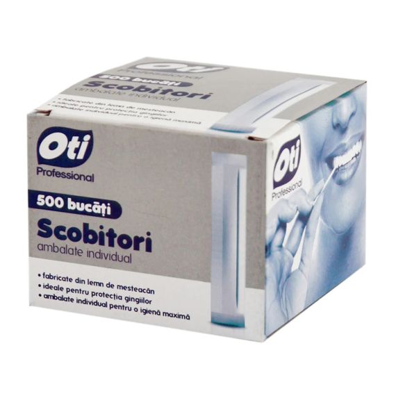 SCOBITORI OTI PROFESSIONAL AMBALATE INDIVIDUAL, 500 BUCATI/CUTIE