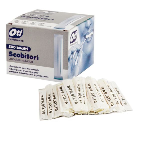 SCOBITORI OTI PROFESSIONAL AMBALATE INDIVIDUAL, 500 BUCATI/CUTIE
