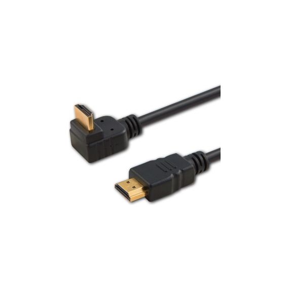 CABLE HDMI M TO HDMI90° M  3M  4K V2.0  SAVIO CL-109 GOLD-PLATED