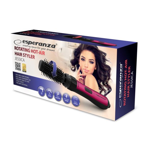 ROTATING HOT-AIR HAIR STYLER ESPERANZA JESSICA EBL008