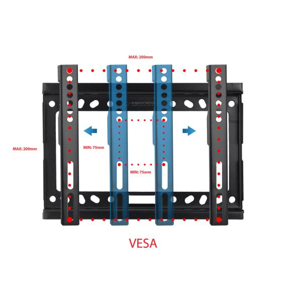 ESPERANZA TV-WALL MOUNT PERSES ERW013 FOR 14-50"