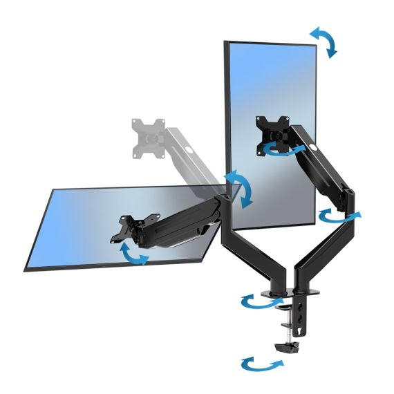 ARM FOR 2 MONITOR 10"-27"  ESPERANZA MACHE ERW020