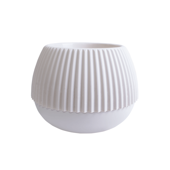 116004 GHIVECI DE FLORI BOHO D21 CM ALEANA, WHITE ROSE