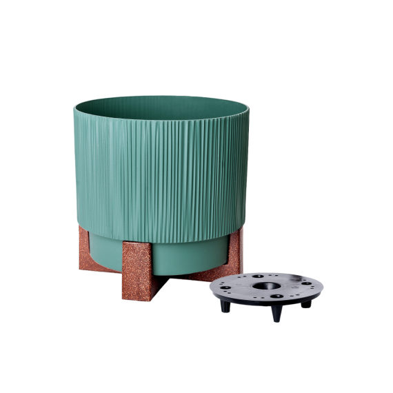 128024 GHIVECI OSLO CU INSERTIE SI SUPORT DECORARTIV D20 CM ALEANA