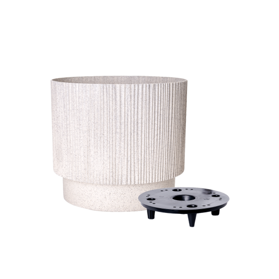 128031 GHIVECI OSLO CU INSERTIE D30 CM ALEANA, WHITE ROSE