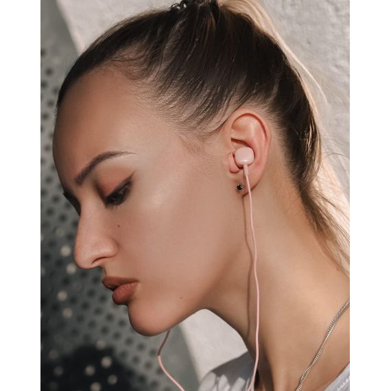 CASTI IN-EAR CU FIR TELLUR BASIC SIGMA, MICROFON, ROZ