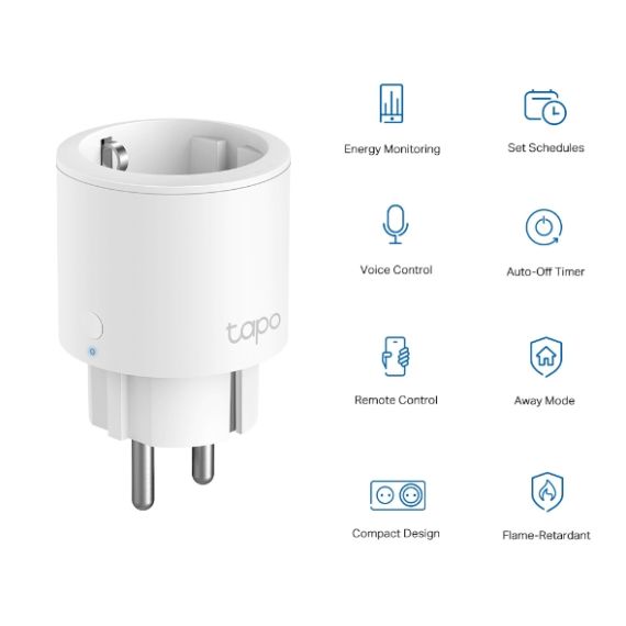 TP-LINK TAPO P115 MINI WI-FI REMOTE ACCESS VOICE CONTROL 1-PACK