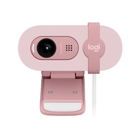 CAMERA WEB LOGITECH BRIO 100 / 1080P/30FPS / PRIVACY SHUTTER / MIC / USB-A / ROSE