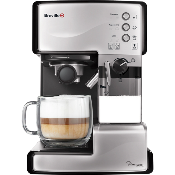 COFFEE MAKER ESPRESSO BREVILLE PRIMA LATTE SILVER VCF045X-DIM