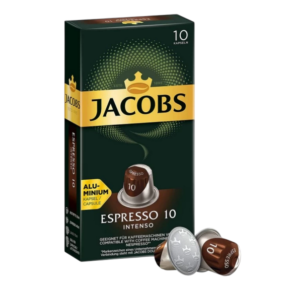 CAFEA CAPSULES JACOBS ESPRESSO INTENSO (10CAP) NESPRESSO