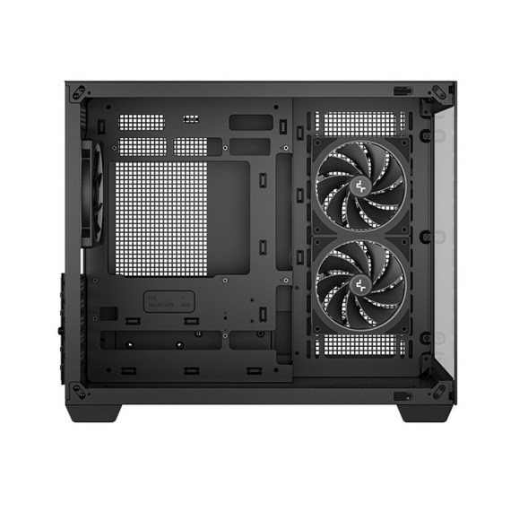 CASE MATX DEEPCOOL CG330 3F, W/O PSU, 3X120MM, FRONT&SIDE TG, 2XUSB2.0,...