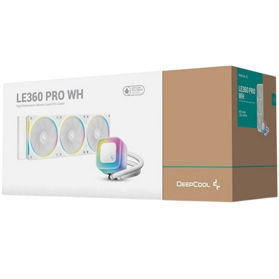 AIO LIQUID COOLING DEEPCOOL "LE360 PRO WH" (<36.07DBA, 400-2400RPM,...
