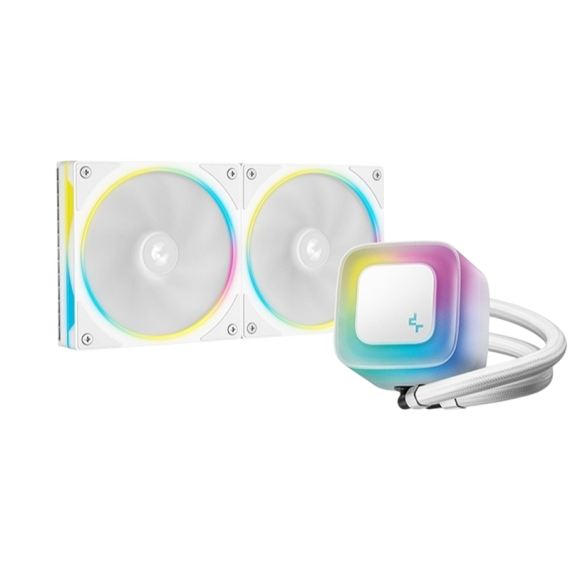 AIO LIQUID COOLING DEEPCOOL "LE240 PRO WH" (<36.07DBA, 400-2400RPM,...