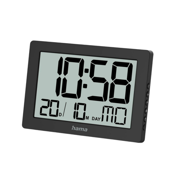 DIGITAL WALL CLOCK HAMA KO TAO 222230 BLACK