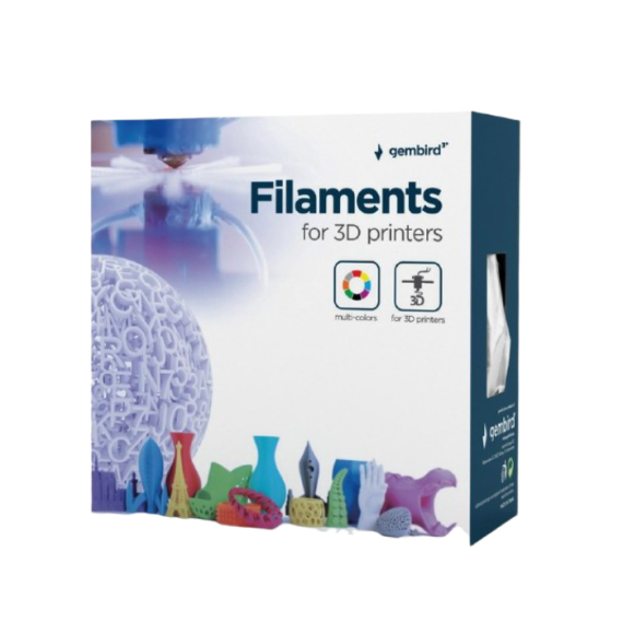 ABS 1.75 MM, GREY FILAMENT, 1 KG, GEMBIRD, 3DP-ABS1.75-01-GR