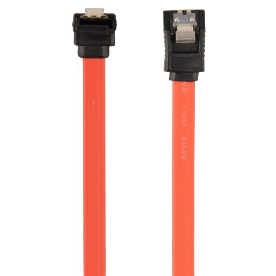 CABLE SERIAL ATA III   10 CM DATA, 90 DEGREE CONNECTOR, METAL CLIPS,...