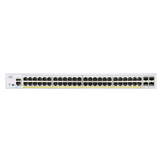 48-PORT GIGABIT POE MANAGED SWITCH CISCO CBS350-48P-4X, 4 X 10G SFP+
