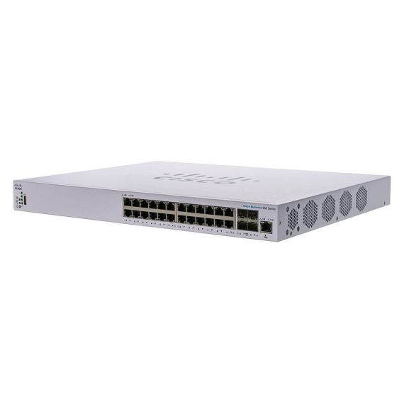 24-PORT 10 GIGABIT STACKABLE MANAGED SWITCHE CISCO CBS350-24XS, 4X10G COMBO...