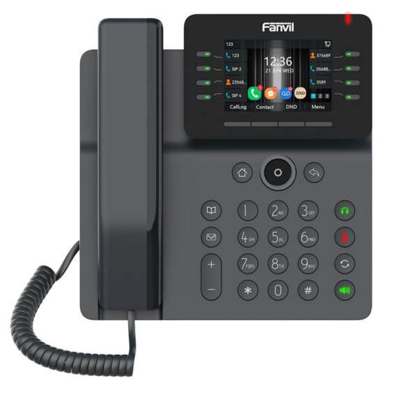 FANVIL V64 BLACK, PRIME BUSINESS IP PHONE, COLOR DISPLAY