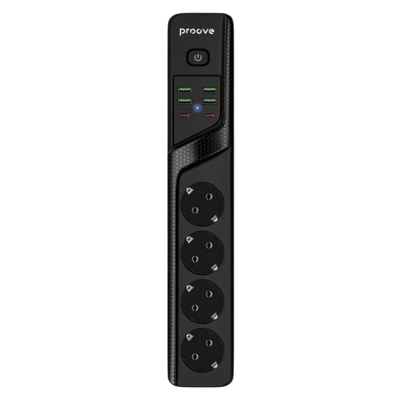 PRELUNGITOR POWER STRIP PROOVE P-04 (4USB+ 2TYPEC) 2M,BLACK
