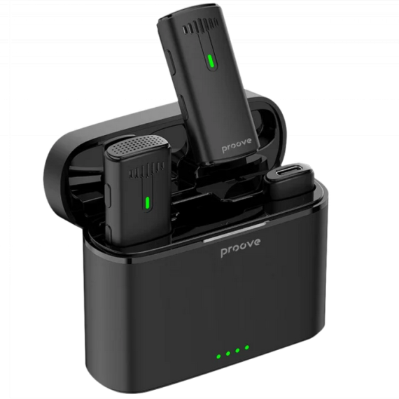 MICROPHONE WIRELESS PROOVE DEMO LIGHTNING (2 MIC),BLACK