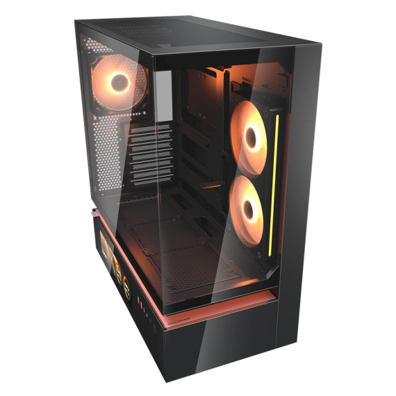 CASE ATX COUGAR CFV235 VISION W/O PSU, 2X120REVERS, 1X120MM, ARGB PWM, TG:...