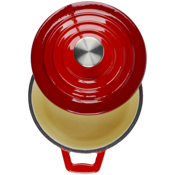 POT ALPINA, CAST IRON RED
