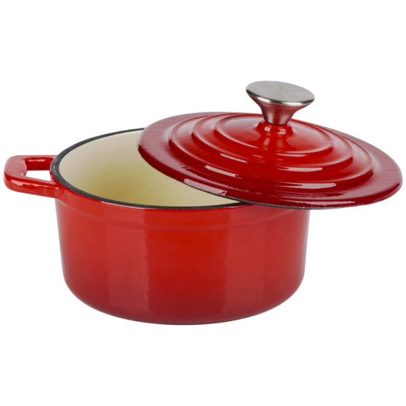 POT ALPINA, CAST IRON RED