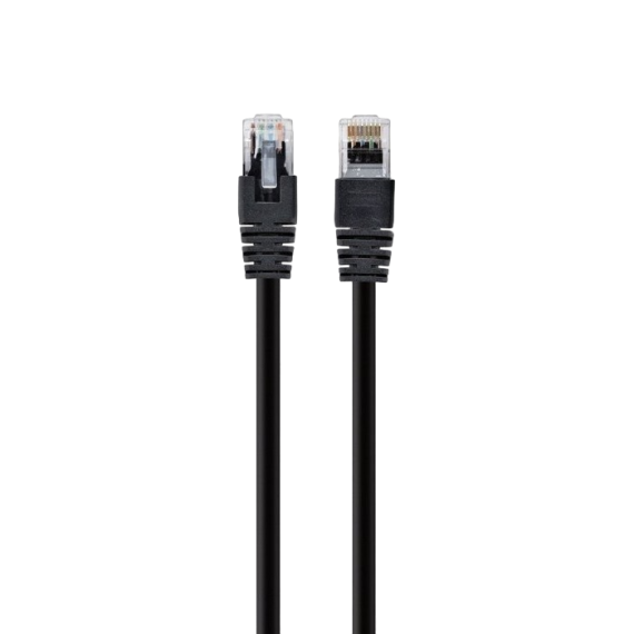 10M, PATCH CORD  BLACK, PP12-10M/BK, CAT.5E, CABLEXPERT, MOLDED STRAIN...