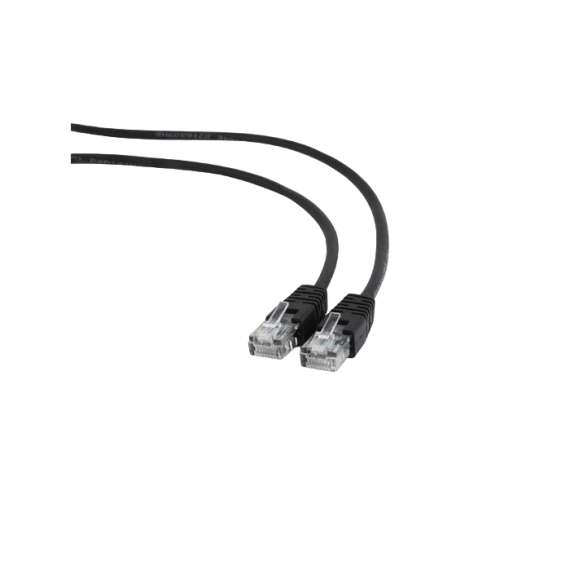 10M, PATCH CORD  BLACK, PP12-10M/BK, CAT.5E, CABLEXPERT, MOLDED STRAIN...