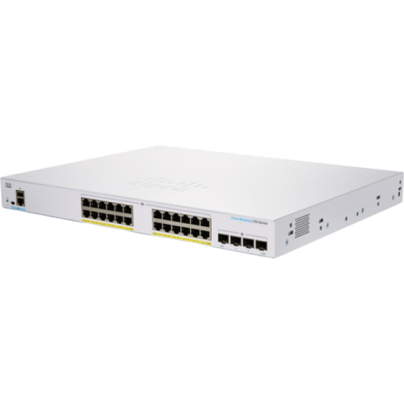 24-PORT GIGABIT FULL POE SMART SWITCH CISCO CBS250-24FP-4G, 4 X 1G SFP