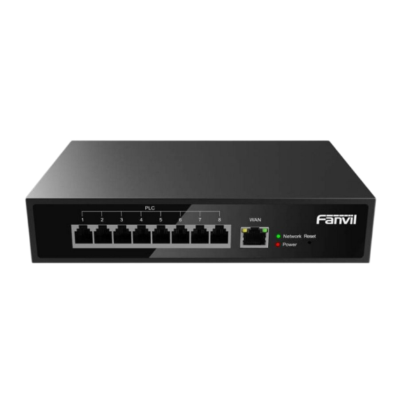 .8-PORT 10/100MBPS  POE, FANVIL 2-WIRE SWITCH  "PN8", WITH 8-PORT RJ11 POE,...