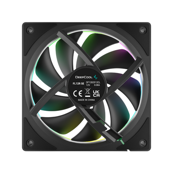 PC CASE FAN DEEPCOOL FL12R SE 3IN1 KIT, 120X20X25MM, ≤25.79 DB, 41.14CFM,...
