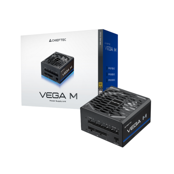 POWER SUPPLY ATX 1000W CHIEFTEC VEGA M PPG-1000-C, 80+ GOLD, 135MM, ACTIVE...