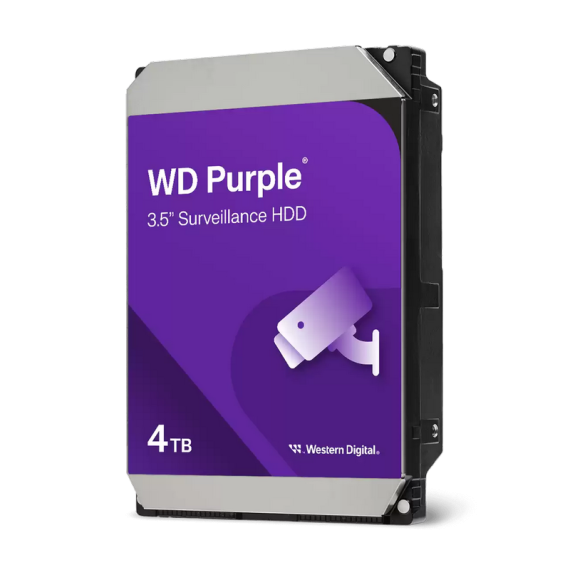 3.5" HDD  4.0TB-SATA- 128MB WESTERN DIGITAL "PURPLE (WD44PURZ)",...