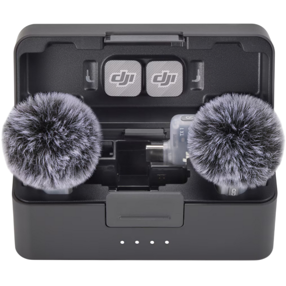 DJI MIC MINI 2 (2 TX + 1 RX + CHARGING CASE), BLACK