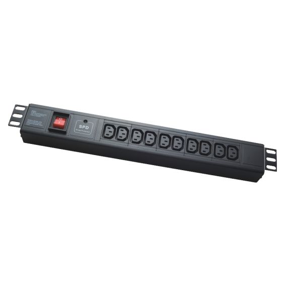 19" 1.5U IEC POWER SOCKET, PDU-IE0020, 10 PORTS, 16A, 1.8M, APC ELECTRONIC