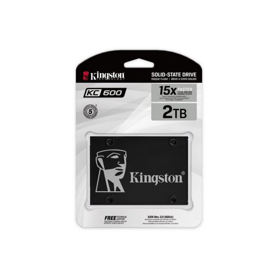 2.5" SATA SSD 2.0TB  KINGSTON KC600 [R/W:550/520MB/S, 90K/80K IOPS, SM2259,...