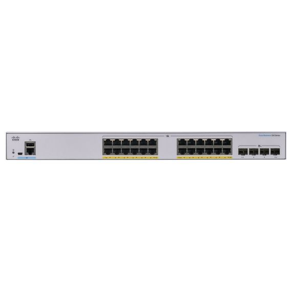 24-PORT GIGABIT POE SMART SWITCH CISCO CBS250-24P-4X, 4 X 10G SFP+