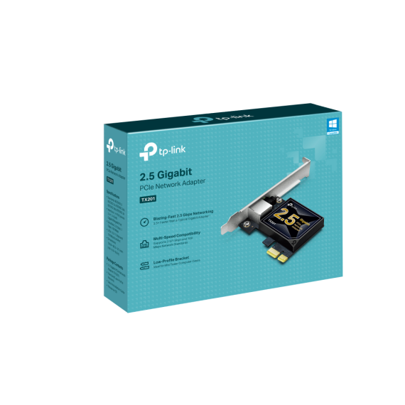 100/1000/2.5GBIT PCI-EXPRESS NETWORK ADAPTER, TP-LINK TX201