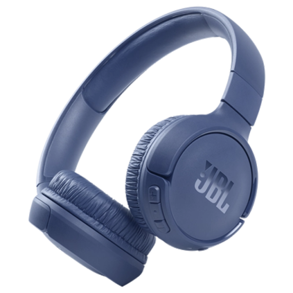 HEADPHONES  BLUETOOTH  JBL T510BT, BLUE, ON-EAR (USA)